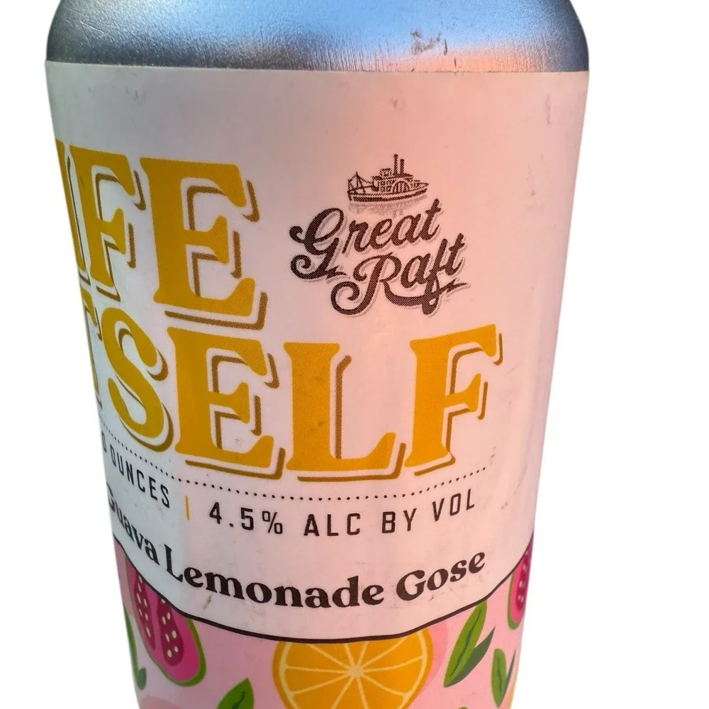 Great Raft Life Itself Pink Guava Lemonade Gose Beer Tap Handle Craft Brewery LA